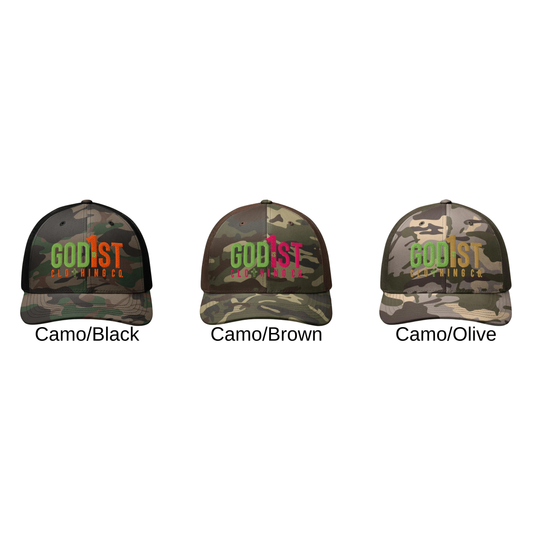 GODis1ST Camo Trucker
