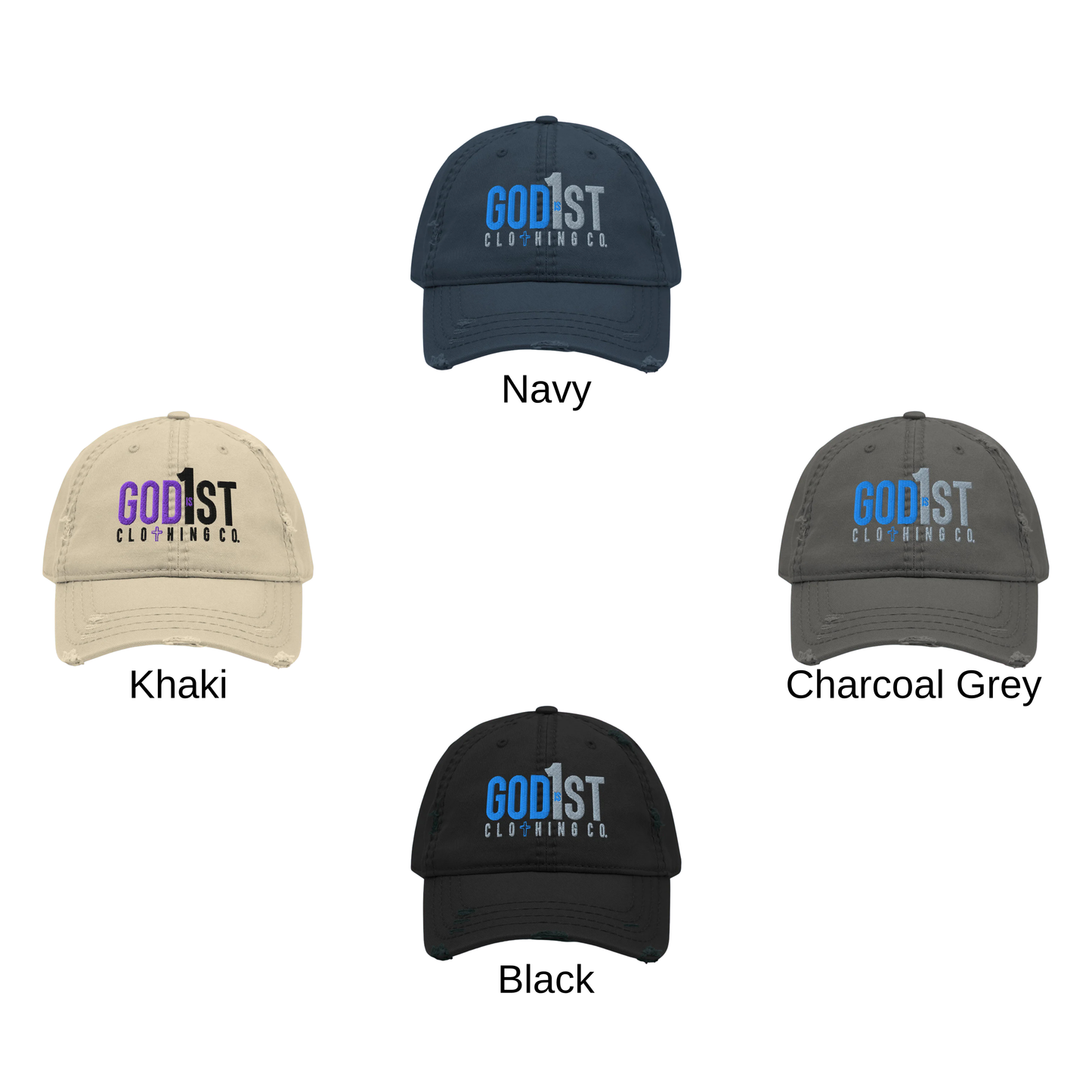 GODis1ST Distressed Hat