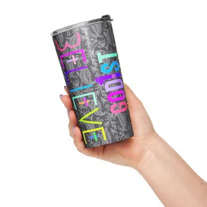 Believe John 14:1 Tapered 20oz. Stainless Tumbler